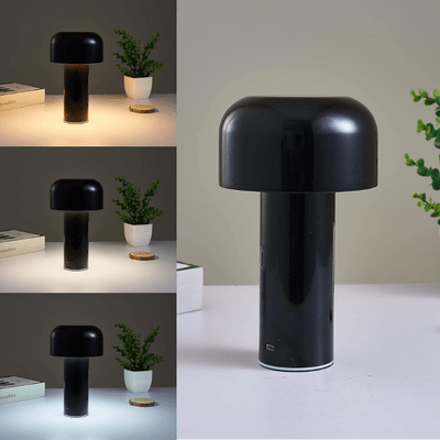 lampe a poser champignon noir